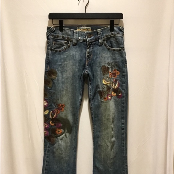 silver allen jeans